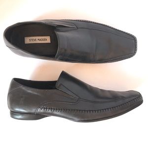 Steve Madden Cabano Leather Loafer Black size 10
